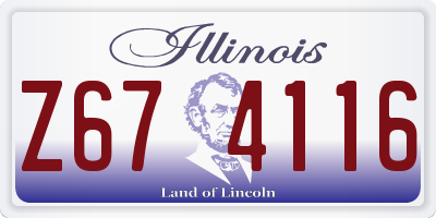 IL license plate Z674116