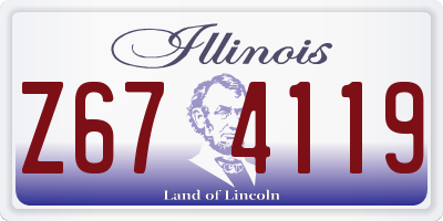 IL license plate Z674119