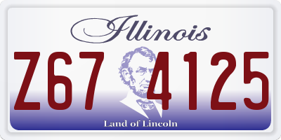 IL license plate Z674125