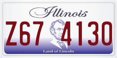 IL license plate Z674130