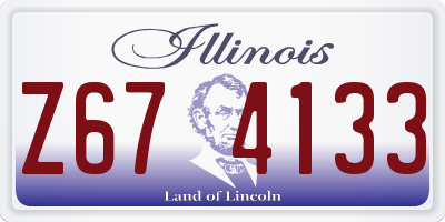 IL license plate Z674133