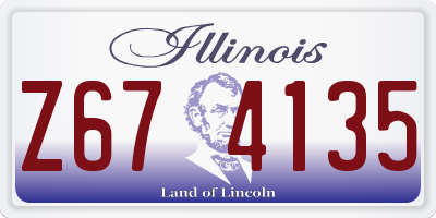 IL license plate Z674135