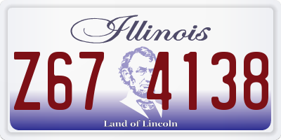 IL license plate Z674138