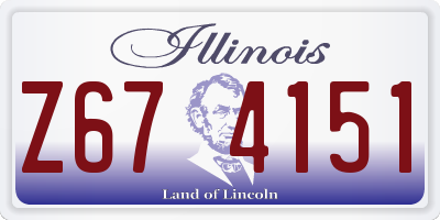 IL license plate Z674151