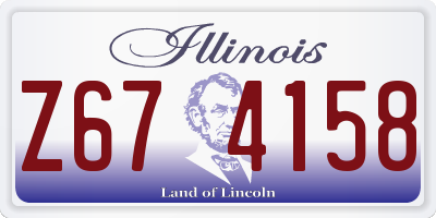 IL license plate Z674158