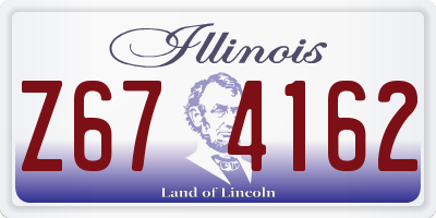 IL license plate Z674162