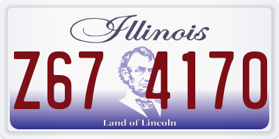 IL license plate Z674170