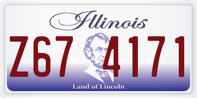 IL license plate Z674171