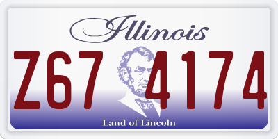 IL license plate Z674174