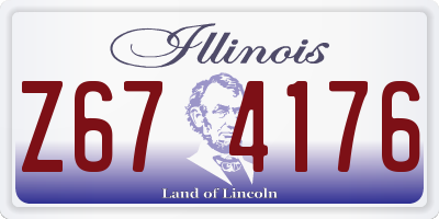 IL license plate Z674176