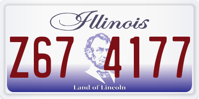 IL license plate Z674177