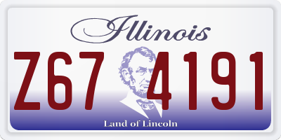 IL license plate Z674191