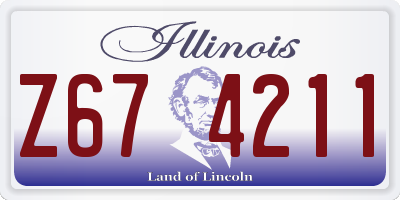 IL license plate Z674211