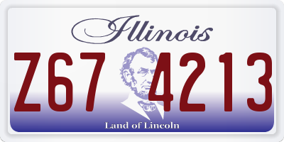 IL license plate Z674213