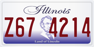 IL license plate Z674214