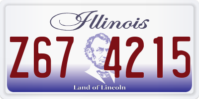 IL license plate Z674215