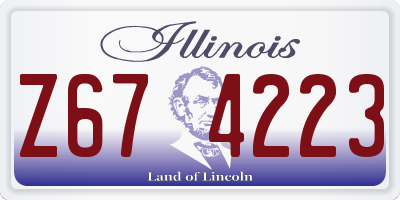 IL license plate Z674223