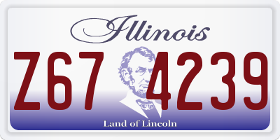 IL license plate Z674239