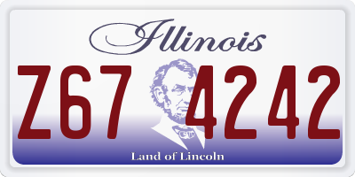 IL license plate Z674242