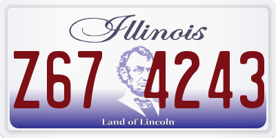 IL license plate Z674243