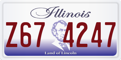 IL license plate Z674247