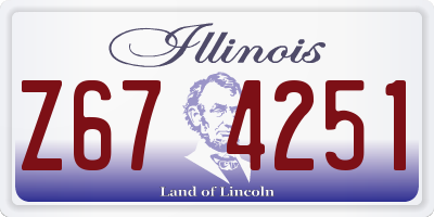 IL license plate Z674251