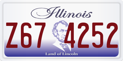 IL license plate Z674252