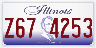IL license plate Z674253