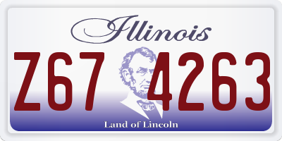 IL license plate Z674263