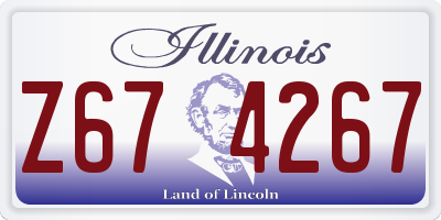 IL license plate Z674267