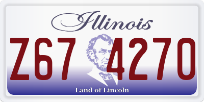 IL license plate Z674270