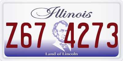 IL license plate Z674273