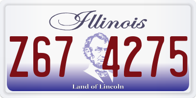 IL license plate Z674275