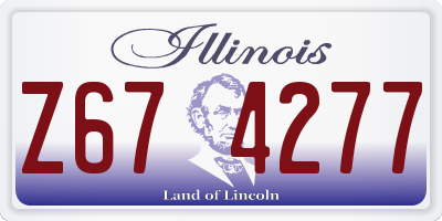 IL license plate Z674277