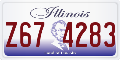 IL license plate Z674283