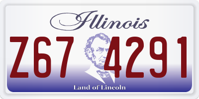 IL license plate Z674291