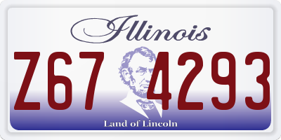 IL license plate Z674293