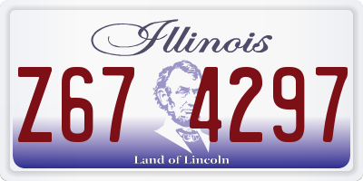 IL license plate Z674297