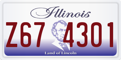 IL license plate Z674301