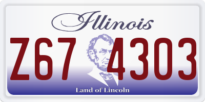 IL license plate Z674303