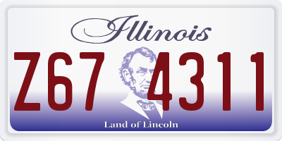 IL license plate Z674311