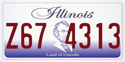 IL license plate Z674313