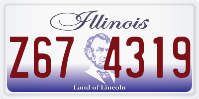 IL license plate Z674319