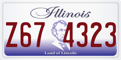 IL license plate Z674323