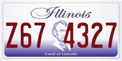 IL license plate Z674327
