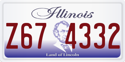 IL license plate Z674332