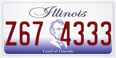 IL license plate Z674333