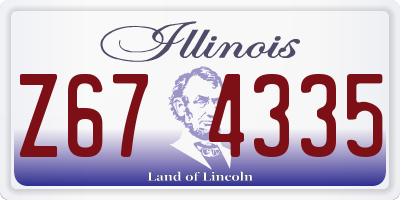 IL license plate Z674335