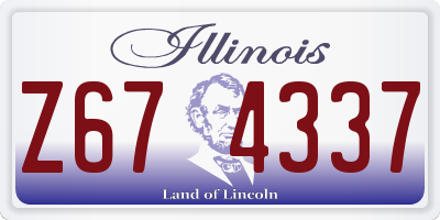 IL license plate Z674337