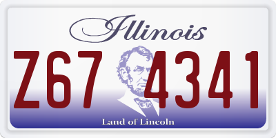 IL license plate Z674341
